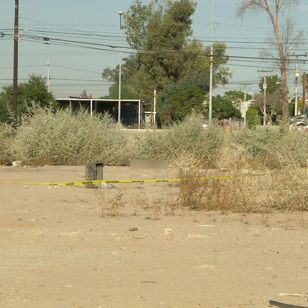 Predio donde localizaron cuerpo en Mexicali